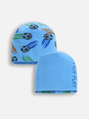 Coccodrillo Wende-Beanie in Hellblau