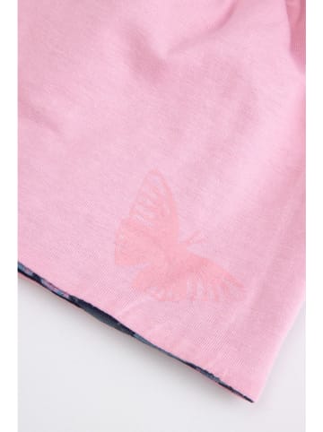 Coccodrillo Wende-Beanie in Dunkelblau/ Rosa