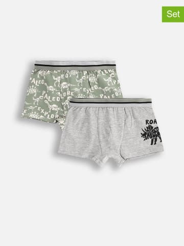 Coccodrillo 2er-Set: Boxershorts in Khaki/ Grau