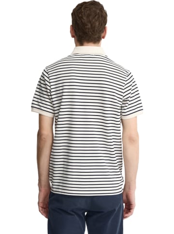 Polo Club Poloshirt in Creme/ Dunkelblau