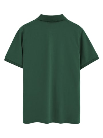Polo Club 3er-Set: Poloshirts in Blaugrau/ Grün/ Bordeaux