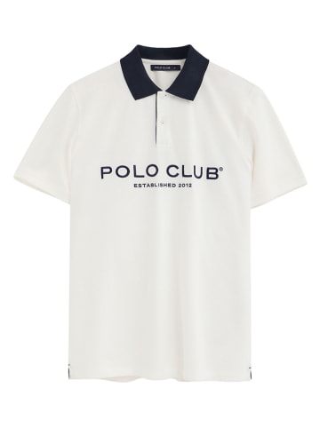 Polo Club Koszulka polo w kolorze biało-granatowym