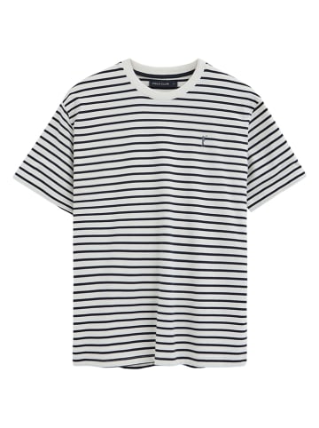Polo Club Shirt wit/donkerblauw