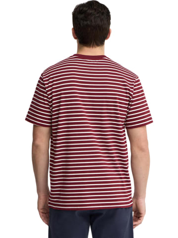Polo Club Shirt in Bordeaux/ Weiß