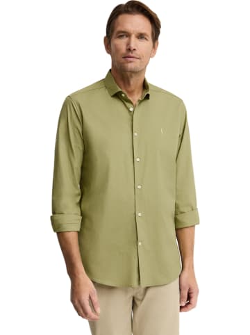 Polo Club Hemd - Slim fit - in Oliv