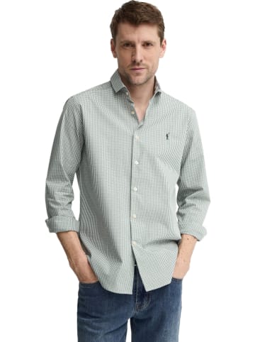 Polo Club Hemd - Slim fit - in Grün/ Weiß