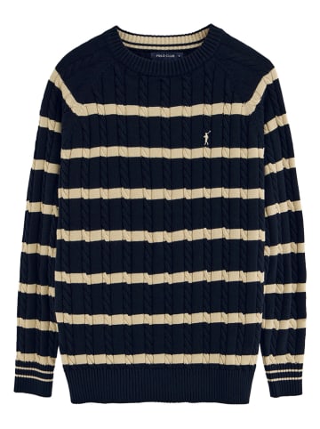 Polo Club Trui donkerblauw/beige
