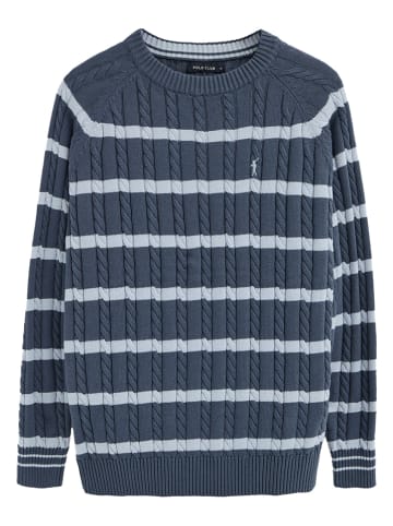 Polo Club Sweter w kolorze błękitno-niebieskoszarym