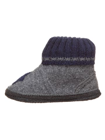lamino Hüttenschuhe "Stern" in Grau