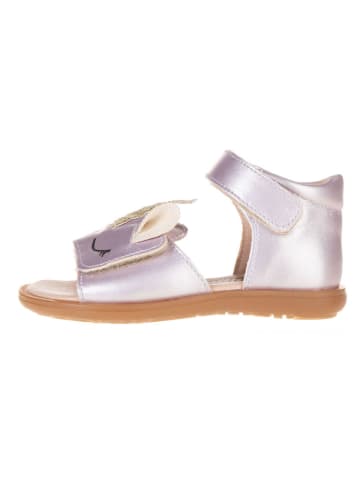 lamino Leder-Sandalen in Lila