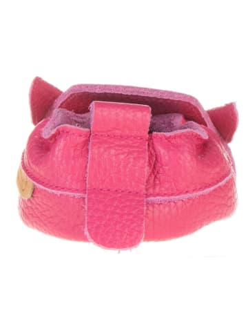 lamino Leder-Krabbelschuhe in Pink