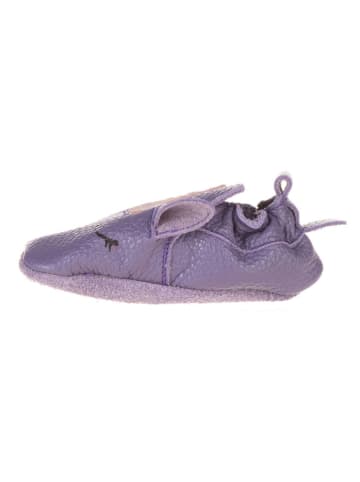 lamino Leder-Krabbelschuhe in Lila