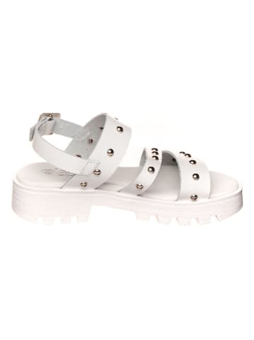 lamino Leder-Sandalen in Weiß