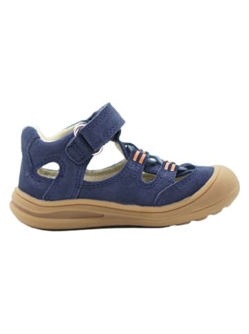 lamino Leder-Halbsandalen in Dunkelblau