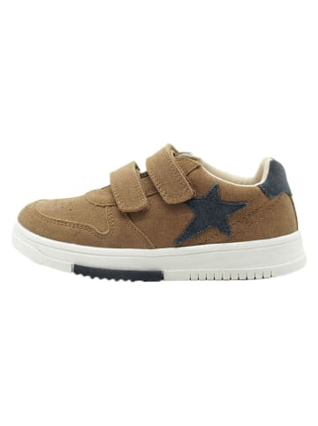 lamino Skórzane sneakersy w kolorze jasnobrązowym