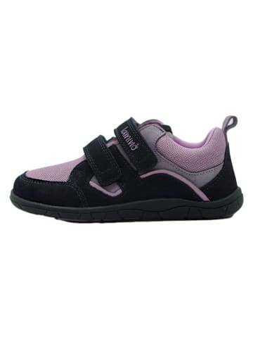 lamino Leren barefootschoenen donkerblauw/lichtroze