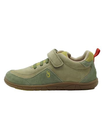 lamino Skórzane buty barefoot w kolorze khaki