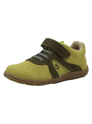 lamino Skórzane buty barefoot w kolorze żółtym