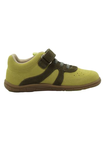 lamino Skórzane buty barefoot w kolorze żółtym