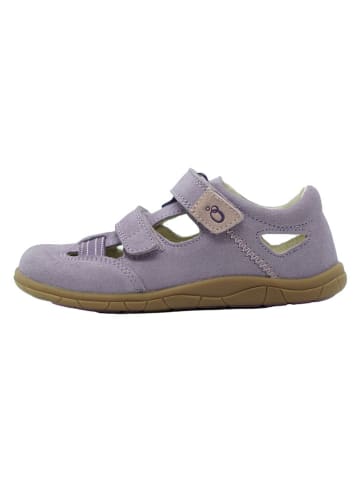 lamino Leren barefootenkelsandalen paars