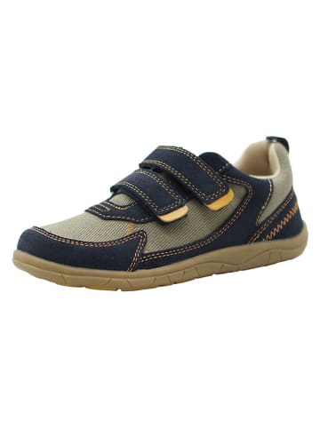 lamino Leren barefootschoenen donkerblauw/kaki