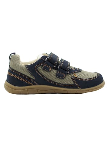 lamino Leren barefootschoenen donkerblauw/kaki