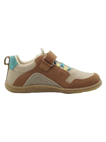 lamino Skórzane buty barefoot w kolorze beżowo-jasnobrązowym
