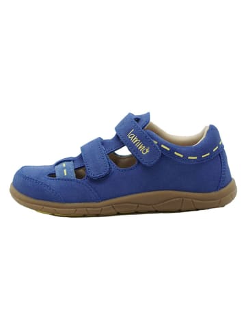 lamino Leder-Barfuß-Halbsandalen in Blau