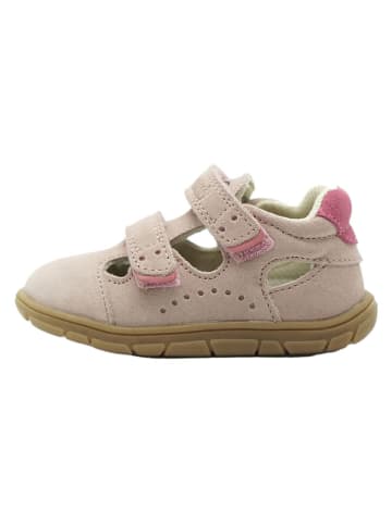lamino Leder-Barfuß-Halbsandalen in Beige