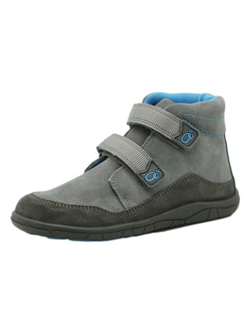 lamino Skórzane buty barefoot w kolorze szarym