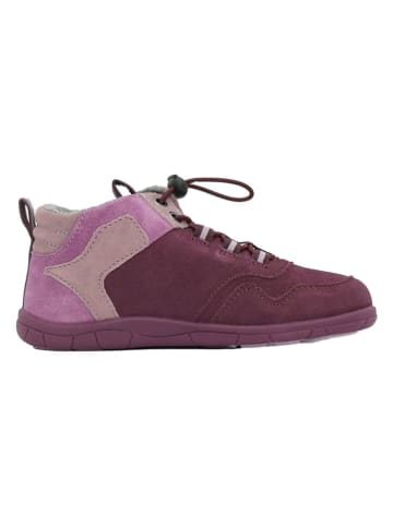 lamino Skórzane buty barefoot w kolorze fioletowym