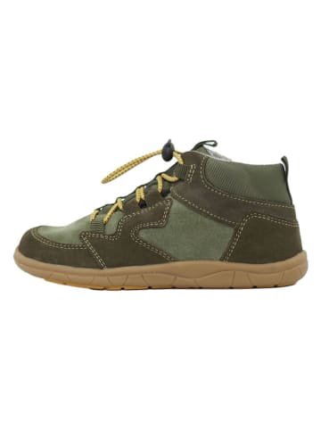 lamino Leren barefootschoenen kaki