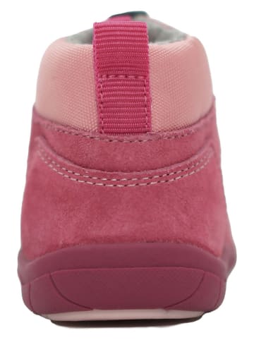 lamino Skórzane buty barefoot w kolorze różowym