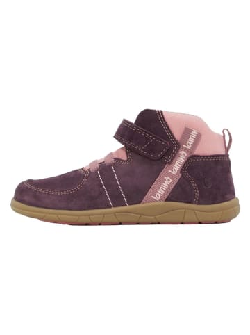 lamino Skórzane buty barefoot w kolorze fioletowym