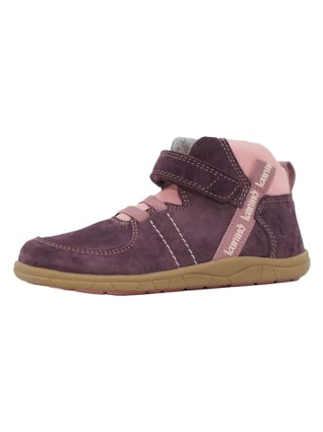 lamino Skórzane buty barefoot w kolorze fioletowym