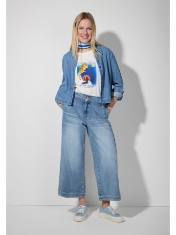 More & More Shirt crème/blauw