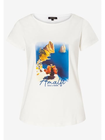 More & More Shirt in Creme/ Blau