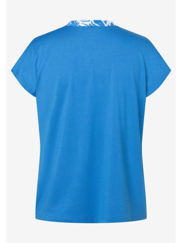 More & More Blouse blauw/wit