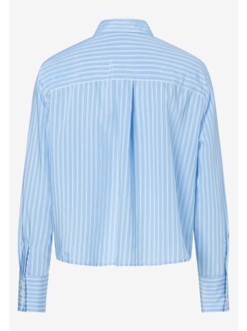 More & More Blouse lichtblauw/wit