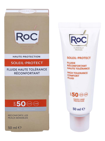 RoC Gezichtszonnebrandcrème "Soleil-Protect High Tolerance" - SPF 50+, 50 ml