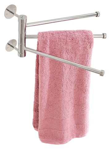 heine home Handdoekhouder zilverkleurig - (B)35 x (H)19 x (D)5 cm