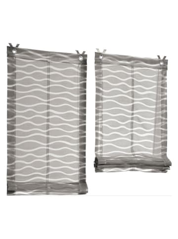 heine home Vouwgordijn grijs/wit
