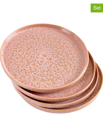 heine home Talerze obiadowe (4 szt.) w kolorze pomarańczowym - Ø 26 cm