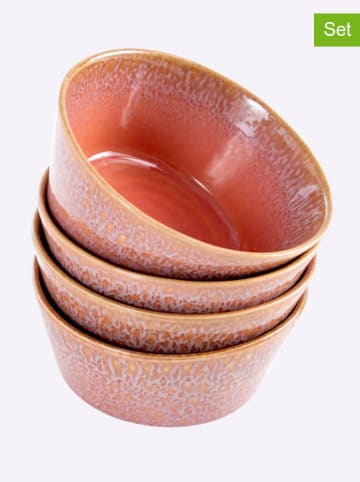 heine home Miski (4 szt.) w kolorze pomarańczowym na musli - Ø 14,5 cm