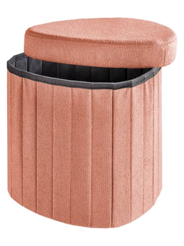 heine home Hocker w kolorze koralowym - 37 x 36 x 41 cm
