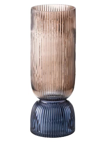 heine home Vase in Beige/ Blau - (H)40 x Ø 14 cm