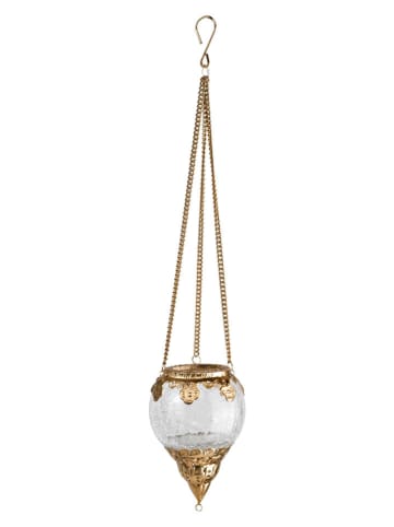 heine home Kaarshouder goudkleurig - (H)17 x Ø 11 cm