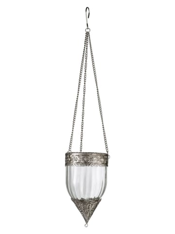 heine home Kaarshouder zilverkleurig - (H)19 x Ø 10,5 cm