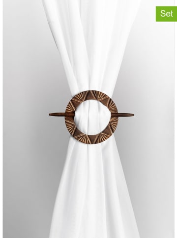 heine home 2er-Set: Raffhalter in Braun in Braun - (L)15 cm