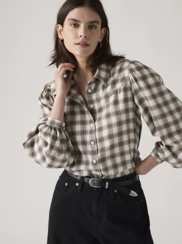 Levis Hemd in Weiß/ Beige